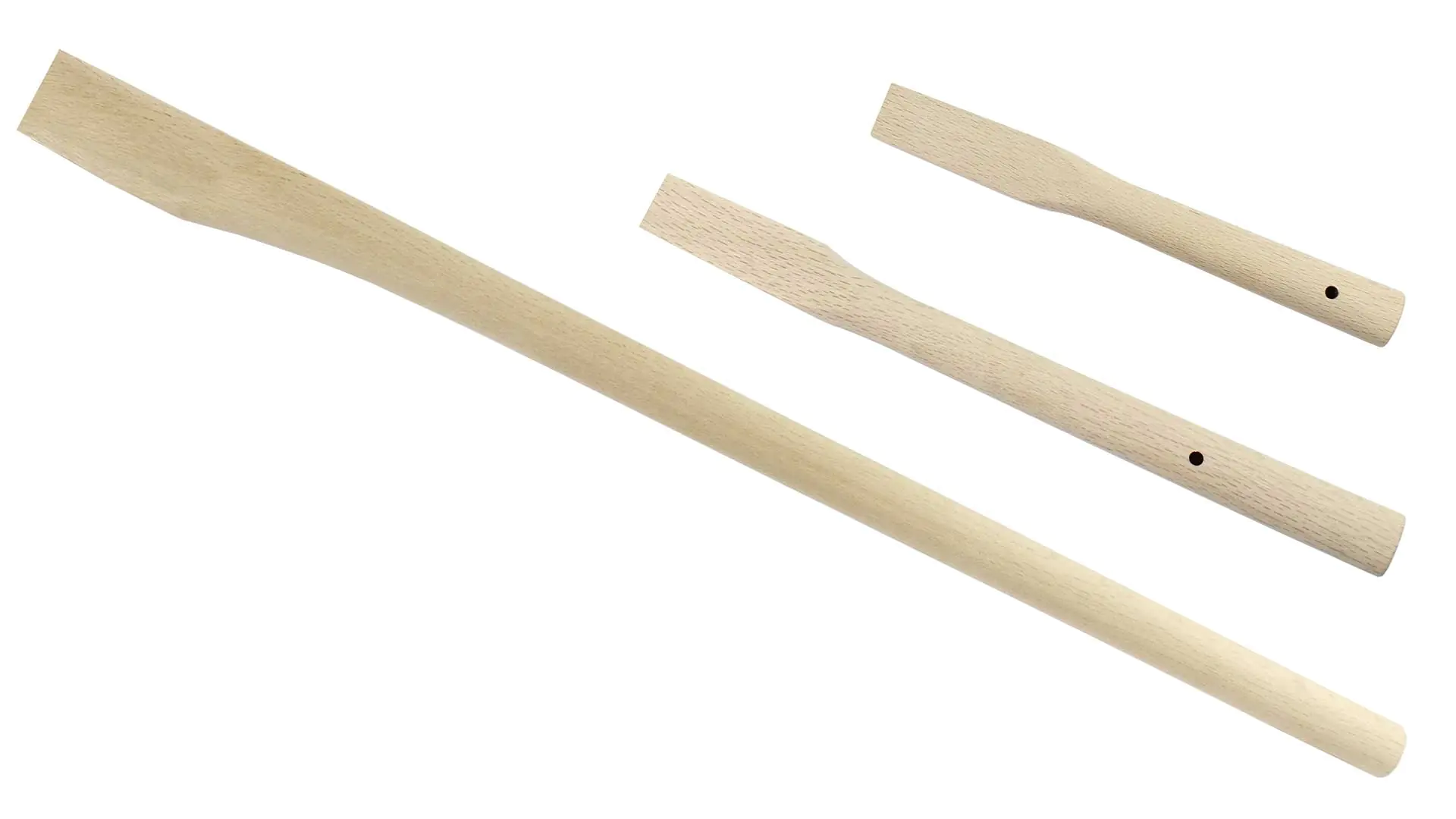 Handles made of white oak for Japanese hatchets and axes