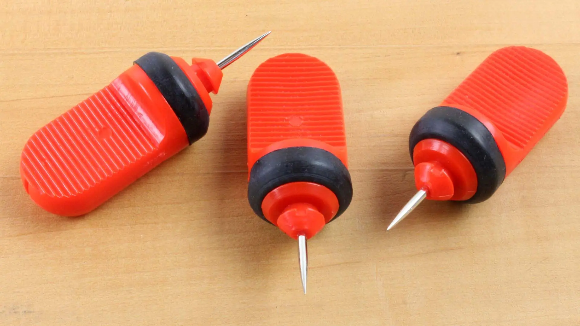3 Pc Set Anchor Pin Mini Red for Chalk and Ink Line Marker SHINWA