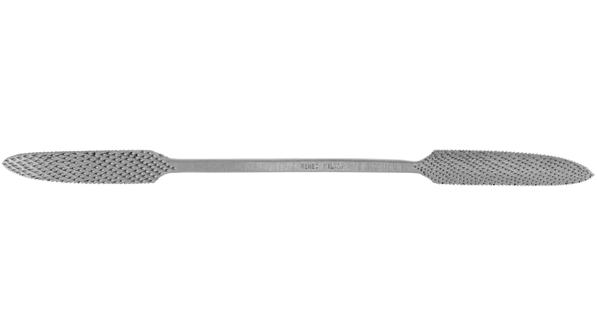 Riffler Rasp 25cm Cut 3 round on both Sides Hand cut