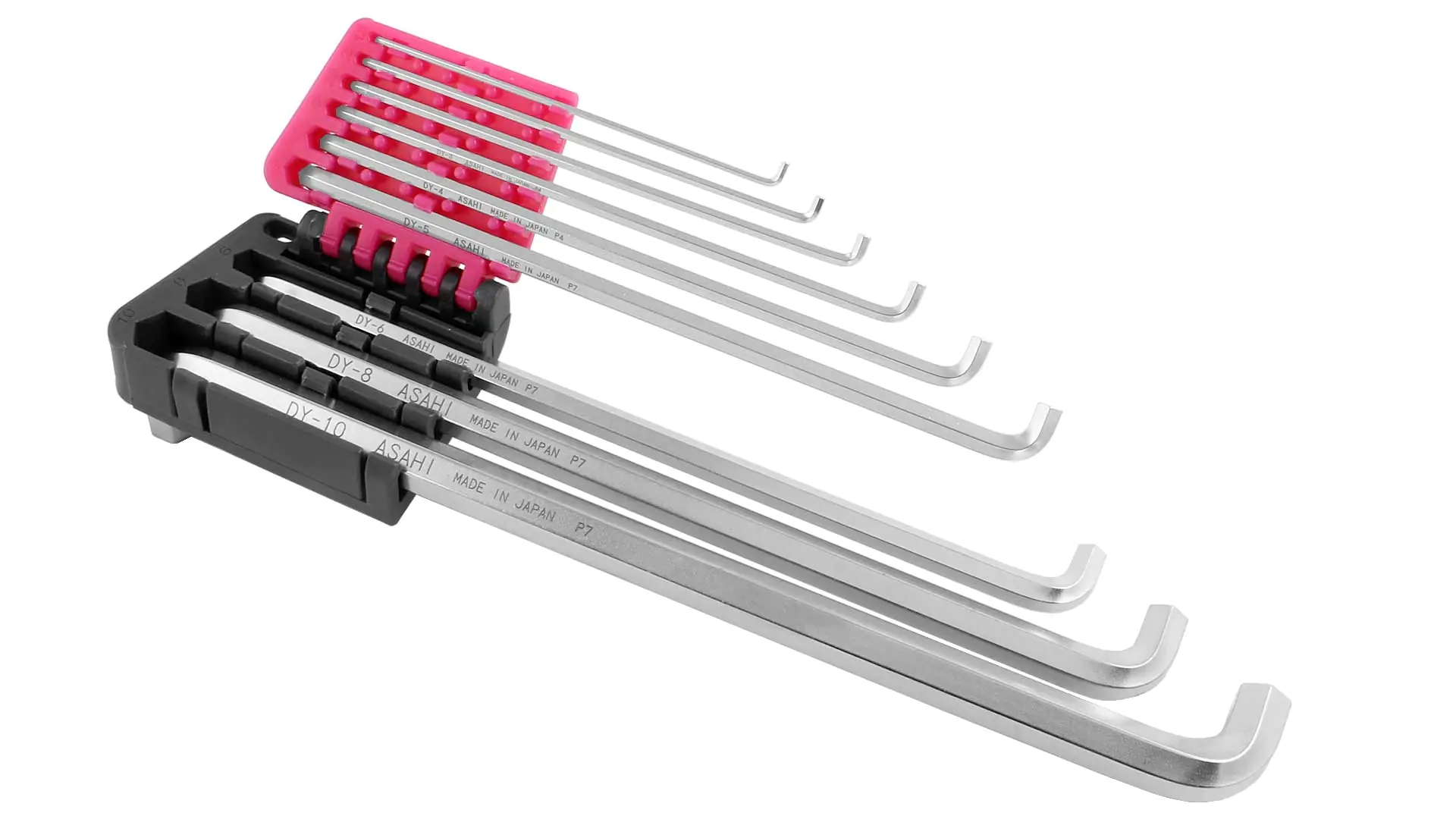 9 Pcs Set Allen Keys long with 2 short arms 1.5-2-2.5-3-4-5-6-8-10 mm ASAHI DYS0910 9 Pcs Set Allen Keys long with 2 short arms 1.5-2-2.5-3-4-5-6-8-10 mm ASAHI DYS0910