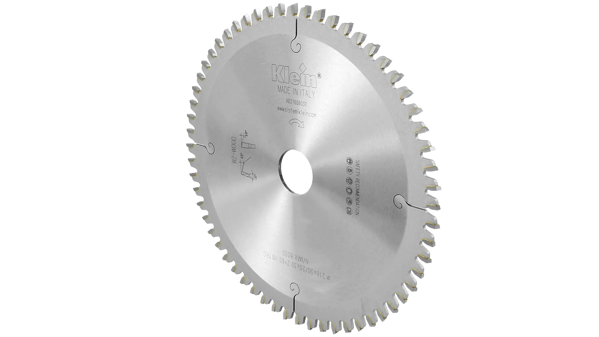 Carbide-tipped saw blade for miter and crosscut saws