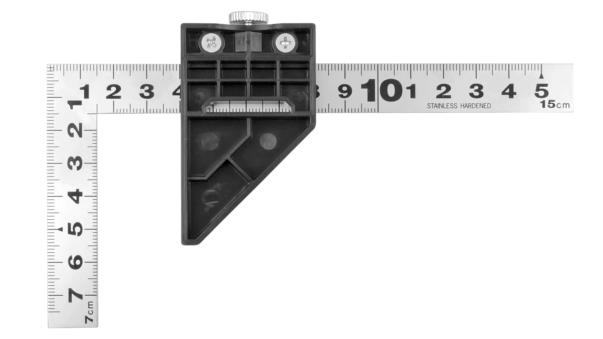 Japanese Mini Carpenter’s Square 15 cm cross section 15 x 1 mm with Plastic Stopper SHINWA