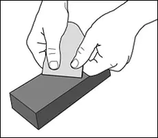 Sharpening the blade