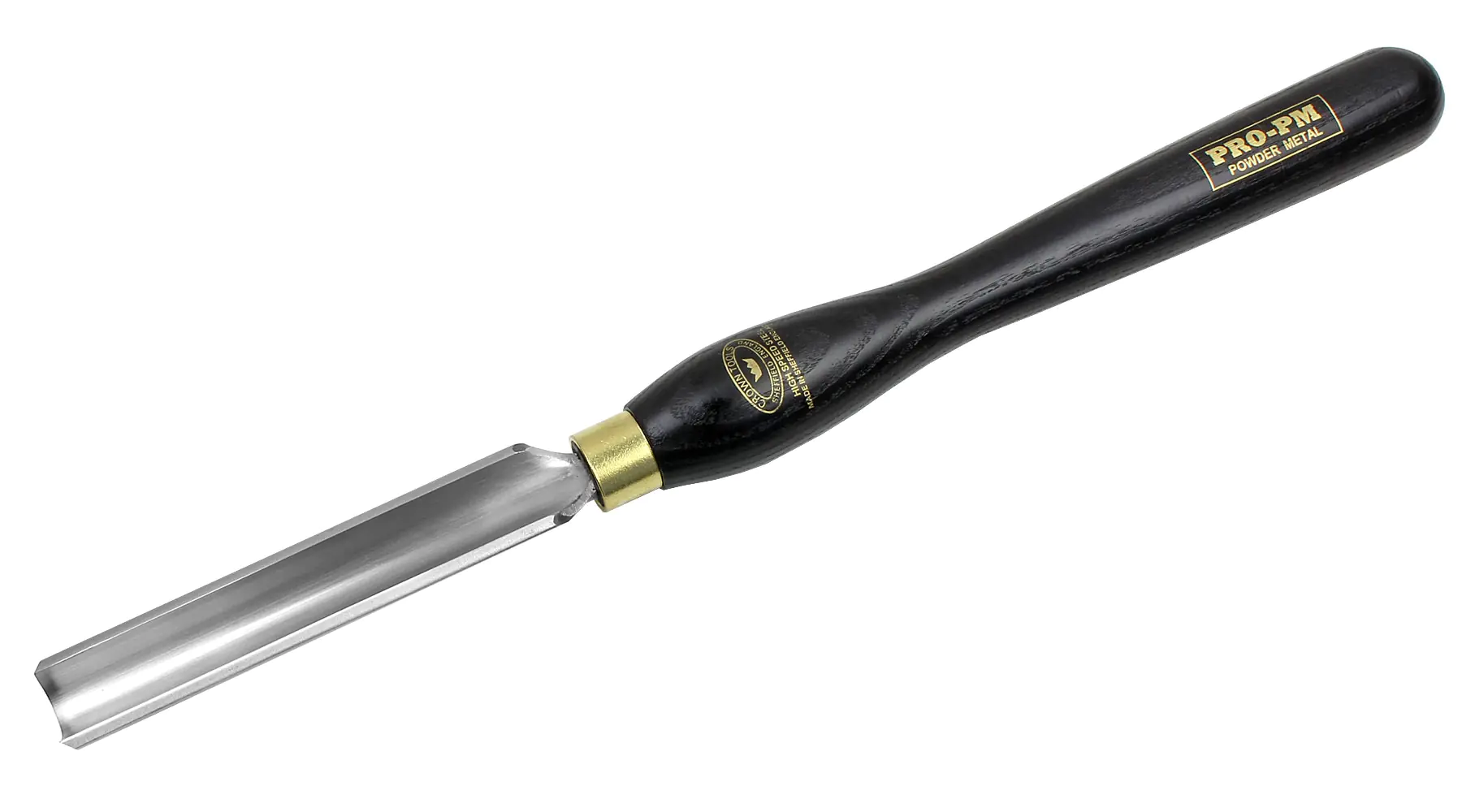 Pro-PM Roughing Out Gouge 19 mm with Black Ash Handle 317 mm CROWN Pro-PM Roughing Out Gouge 19 mm with Black Ash Handle 317 mm CROWN