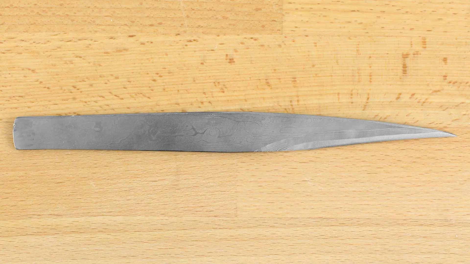 Damascus Kiridashi Kogatana Carving Knife Bevel right Side 70mm SHIBANO