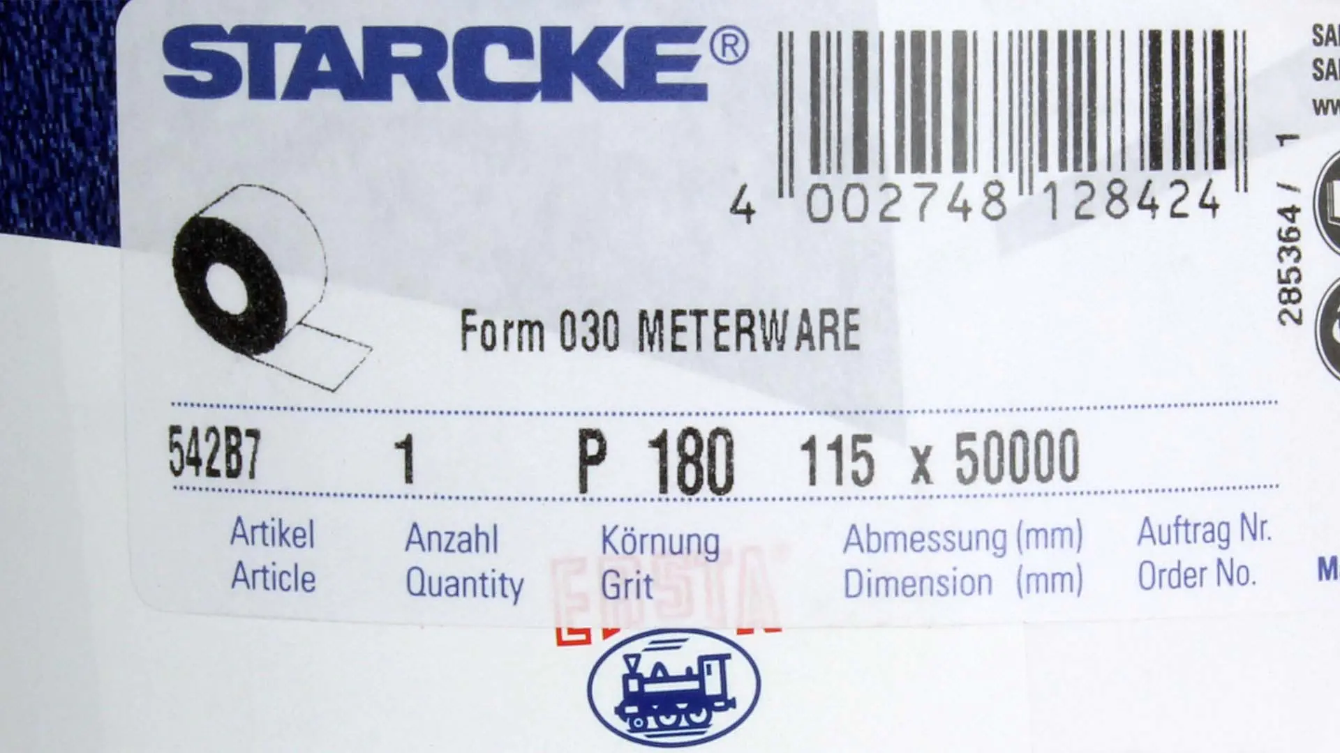 Dry Sandpaper for Wood Roll Width 115 mm Length 50 m P280 Dry Sandpaper for Wood Roll Width 115 mm Length 50 m P280