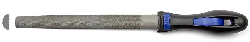 File with ergonomical Handle halfround Cut 2 Cut Length 200 mm AJAX