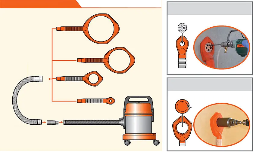 Dust Collecting Pad V for Hole Saws up to 165 mm Diameter MIYANAGA Dust Collecting Pad V for Hole Saws up to 165 mm Diameter MIYANAGA