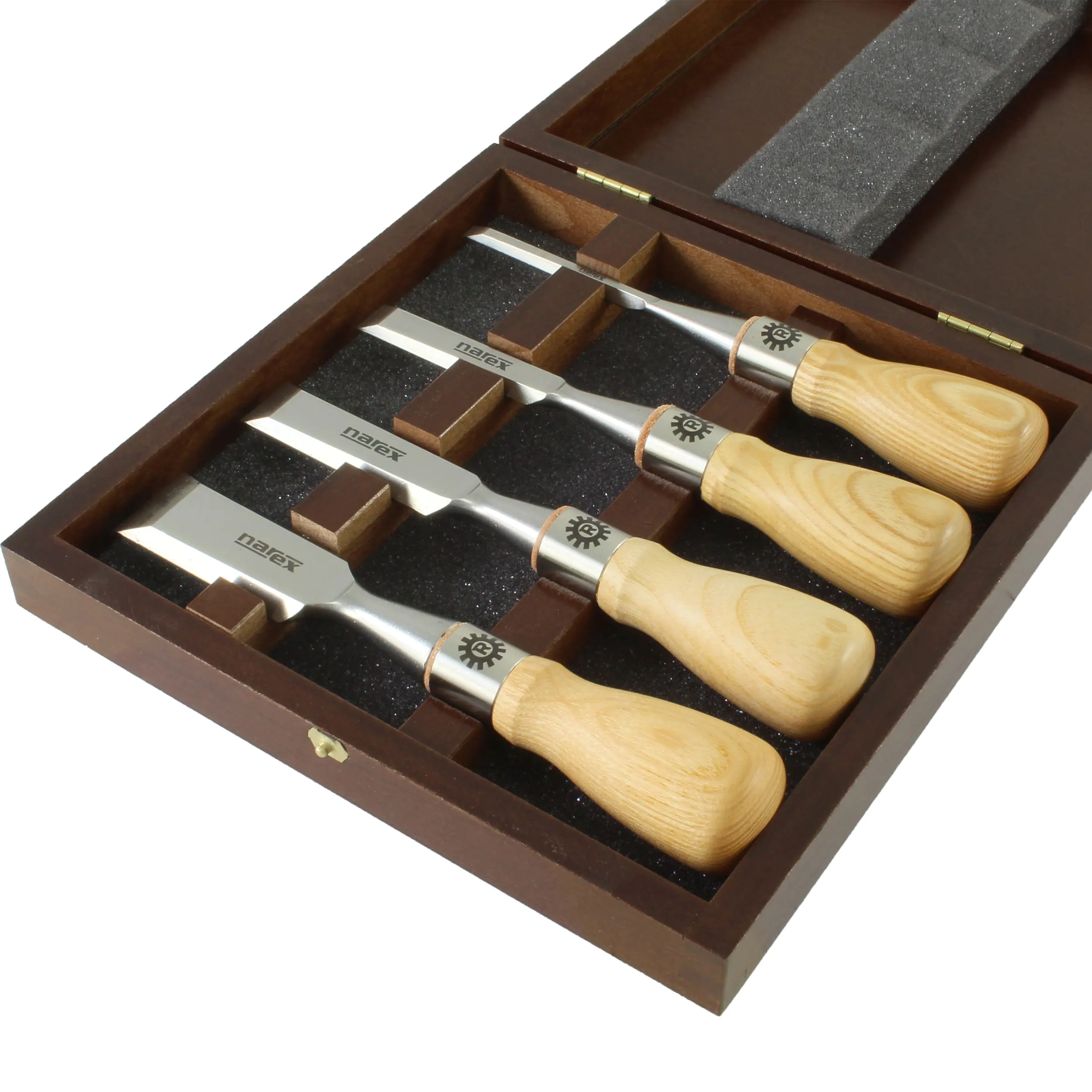 RICHTER set with 4 butt chisels 1/4"; 1/2"; 3/4"; 1" inch NAREX