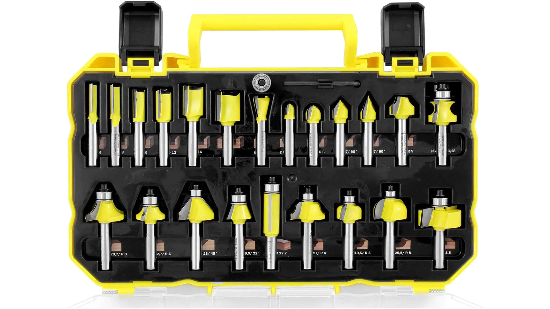 Set of 22 Router Bits in plastic Box_Profi FAMAG