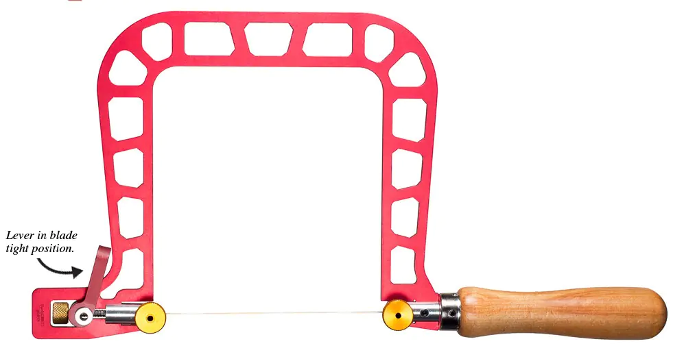 Fret Saw with Cam-Lever Frame Height 5 inches - 125 mm KNEW CONCEPTS Fret Saw with Cam-Lever Frame Height 5 inches - 125 mm KNEW CONCEPTS