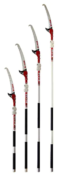 Pole Saw extendible 1.2 m - 3.0 m Blade 390 mm with Hook and Bark Cutter NISHIGAKI Pole Saw extendible 1.2 m - 3.0 m Blade 390 mm with Hook and Bark Cutter NISHIGAKI