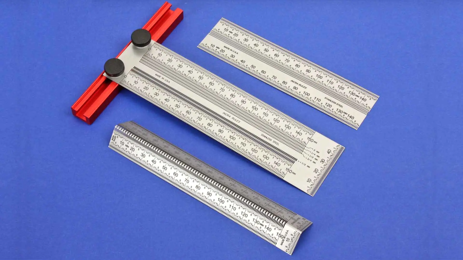 3 Piece Set INCRA Rules 150 mm