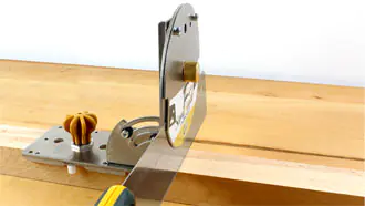 90° setting with saw