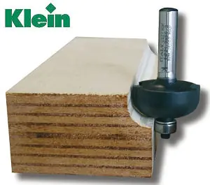 Cove Bit with Ball Bearing TCT D=19mm B=14mm L=51mm R=4.8mm S=8mm KLEIN Cove Bit with Ball Bearing TCT D=19mm B=14mm L=51mm R=4.8mm S=8mm KLEIN