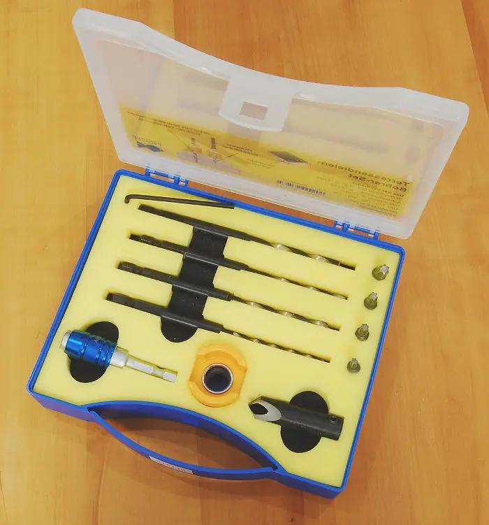 Patio Floorboards Drill Set with Bit Holder FISCH