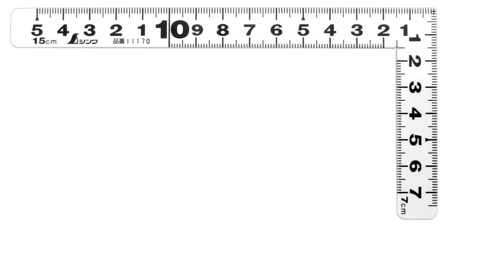 Japanese Mini Carpenter’s Square white 15 cm SHINWA
