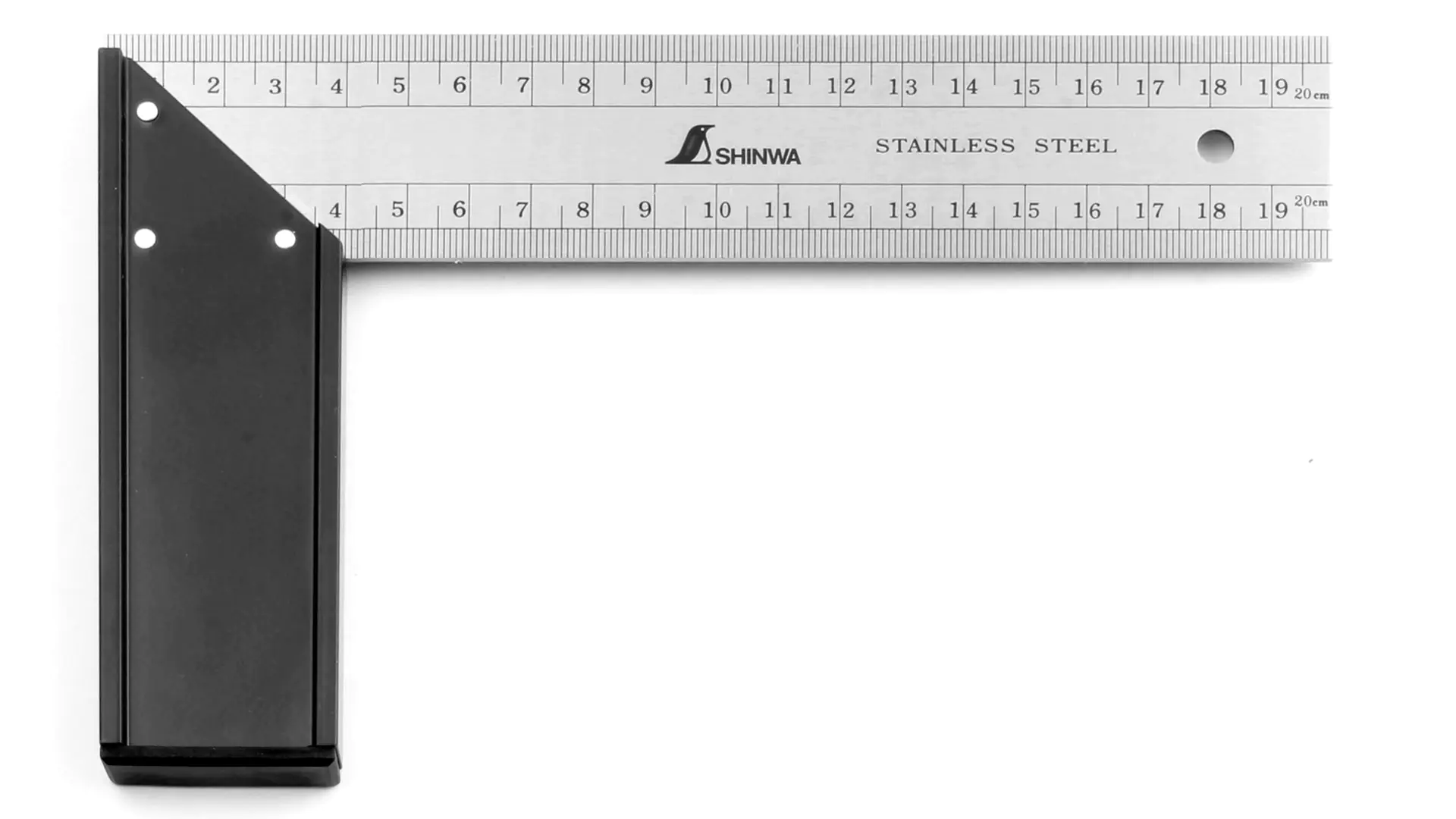 Steel/aluminium joinery angle with mitre 200 mm from SHINWA
