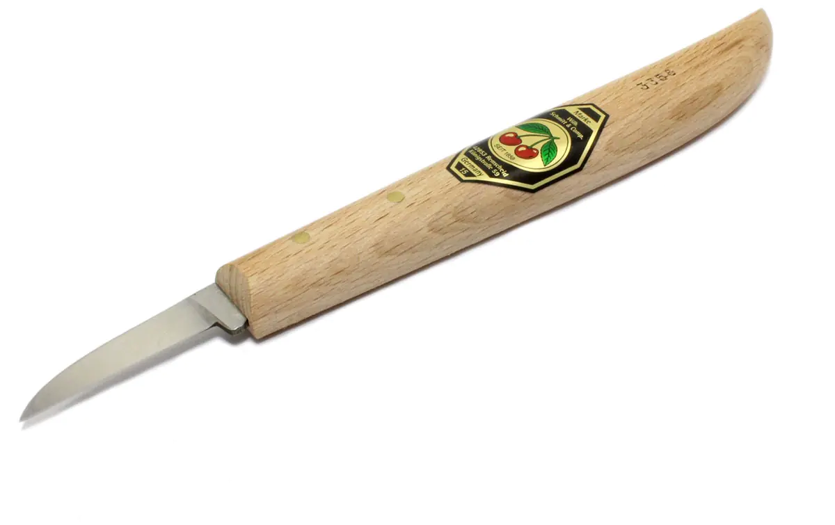 Carving Knife with round Neck and straight Edge TWO CHERRIES