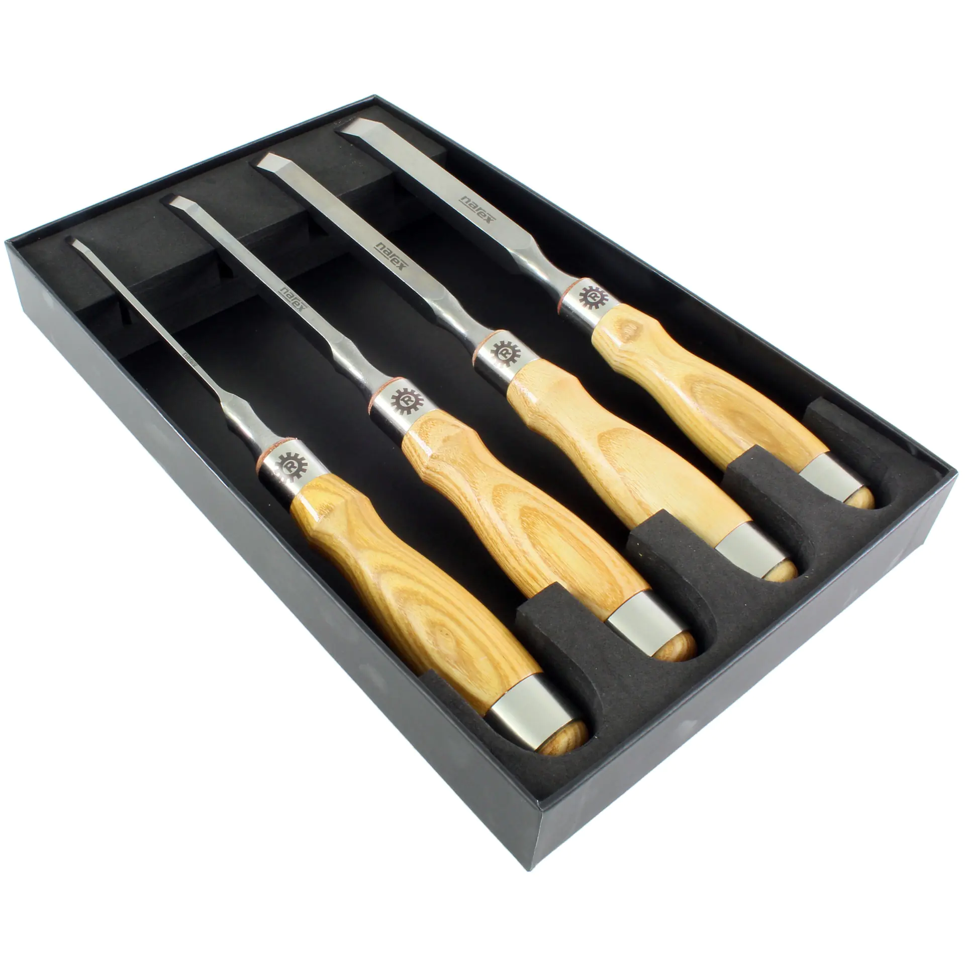 Set of 4 RICHTER mortise chisels 3-6-10-12 mm NAREX