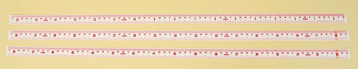 INCRA 16 - 0 inch Lexan-Scale to read from right to left INCRA 16 - 0 inch Lexan-Scale to read from right to left