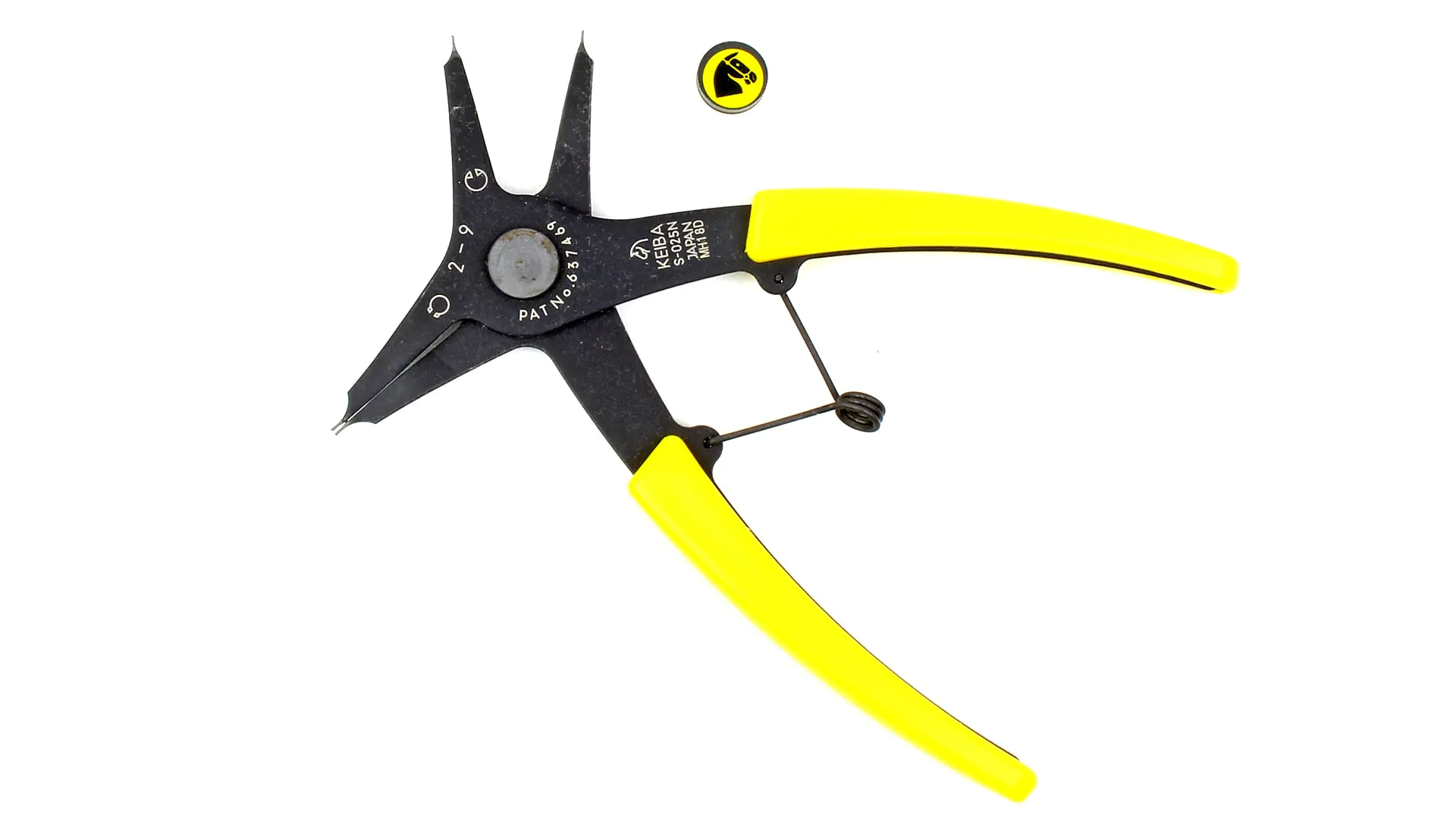 Circlip Pliers for snap rings 2 - 9 mm TL 140 mm KEIBA S-025N