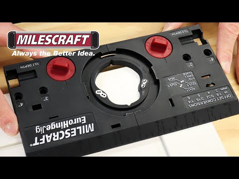 EuroHingeJig™ - Drilling jig for concealed hinges MILESCRAFT